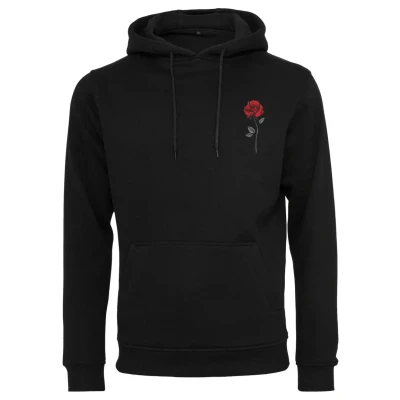 Abbildung von Mister Tee WILD ROSE Kapuzenpullover, Herren, Größe: 4XL, Black