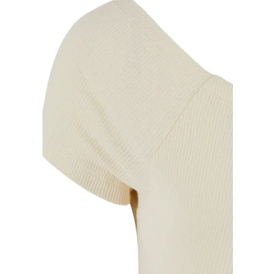 Abbildung von Urban Classics OFF Shoulder Etuikleid, Damen, Größe: 5XL, Whitesand