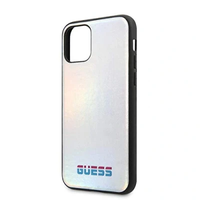 Abbildung von CG MOBILE Guess Iridescent Cover Schutz Hülle für Apple iPhone 11 Pro Max Silber, GUHCN65BLD