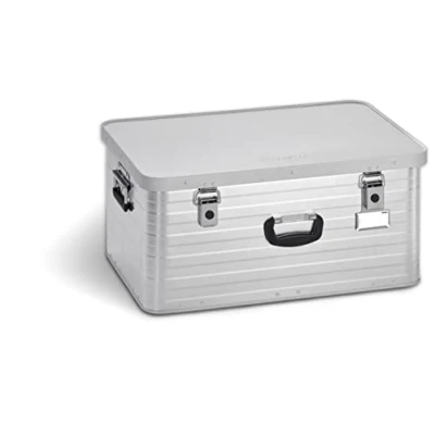 Abbildung von Enders® Aufbewahrungsbox Alubox 80 L, hochwertig verarbeitet mit Moosgummidichtung, Alukiste Transportbox Lagerbox Alukoffer Metallkiste