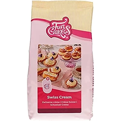 Abbildung von FunCakes Mix für Schweizer Sahne, einfach zu verwenden, lecker zum Füllen von Kuchen, Cupcakes und anderen Leckereien, nur Wasser hinzufügen, Halal. 500 g.