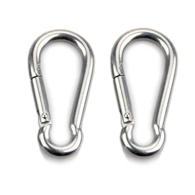 Abbildung von HOMPER M8 Karabinerhaken,2 Stück Edelstahl Sonnensegel Zubehör,Sonnenschutz Befestigung Segel Hängematten Boxsack Camping Angeln Wandern Belastbarkeit 200kg, 80 x 8 mm