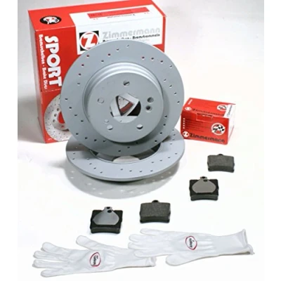 Abbildung von Autoparts Online Set 60009119 Zimmermann Sport Bremsscheiben COAT Z gelocht/Bremsen + Bremsbeläge hinten