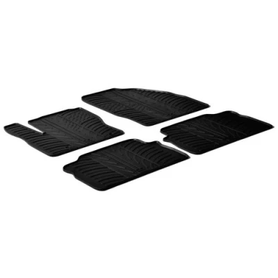 Abbildung von Gledring 0283 Fußmattensatz Gummi vorne und hinten 4 schwarz 750mm 550mm FORD: Focus C Max