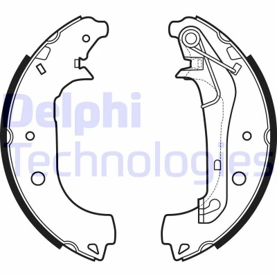 Abbildung von DELPHI LS2157 Bremsbacken 229 42 FORD: Ecosport Mk2
