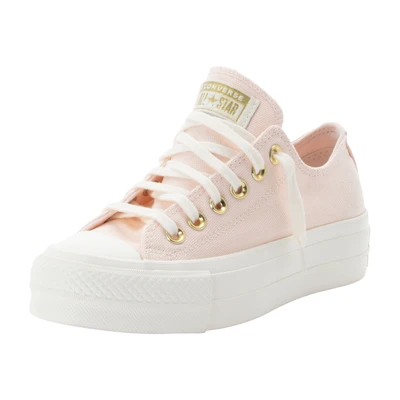 Abbildung von Converse Chuck Taylor ALL STAR LIFT Platform Sneaker low, Damen, Größe: 42, Pale petal/egret/gold Textil