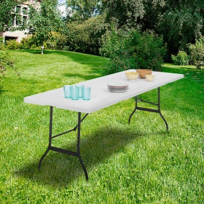 Abbildung von ProBache Klapptisch, Beistelltisch, tragbar, für Camping oder Empfang, 180 cm