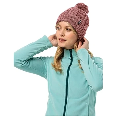 Abbildung von Jack Wolfskin Unisex Pompom Beanie Mütze, Apple Butter, Einheitsgröße