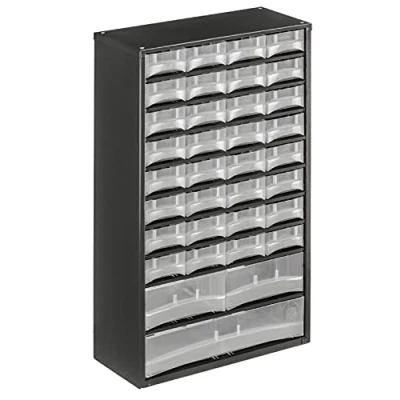 Abbildung von Stahlmagazin Kleinteilemagazin 311x135x510mm 35 Fächer, inkl. 20 Facheinteiler