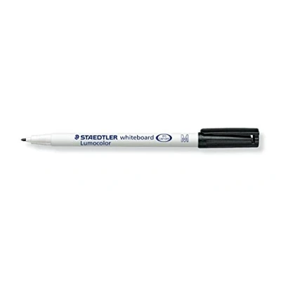 Abbildung von STAEDTLER 301 9 Lumocolor Whiteboardstift M Spitze circa 1.0 mm, 10 Stück im Kartonetui, schwarz