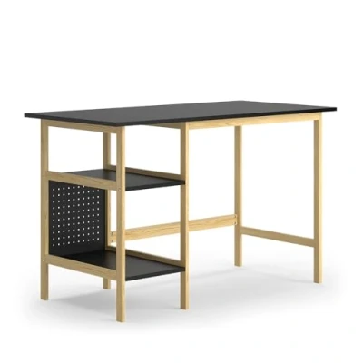 Abbildung von Vicco Schreibtisch Elvia, Schwarz, 120 x 60 cm