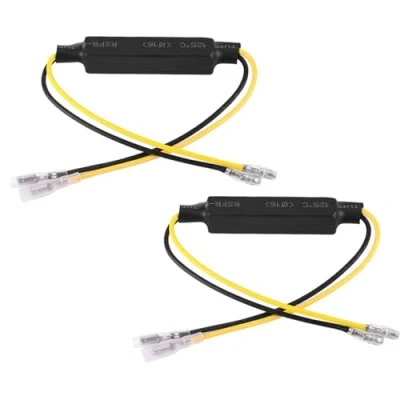 Abbildung von VOBOR Motorrad Widerstand LED Blinker,12v 21w Blinker Widerstand,Motorrad Adapter Flash Fix Fehler Zubehör
