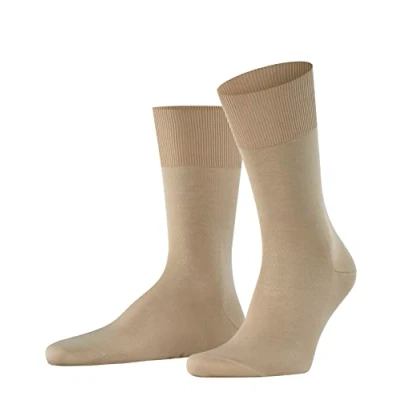 Abbildung von FALKE Herren Socken Firenze M SO Fil d&#039;Écosse Baumwolle einfarbig 1 Paar, Beige (Sand 4320), 43 44