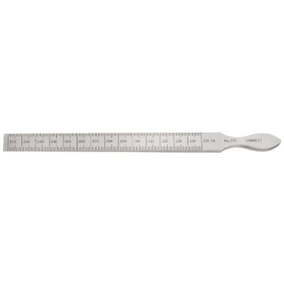 Abbildung von Starrett 270 7/16 Zoll x 6 1/4 Taper Gauge und Millimeter Graduierung