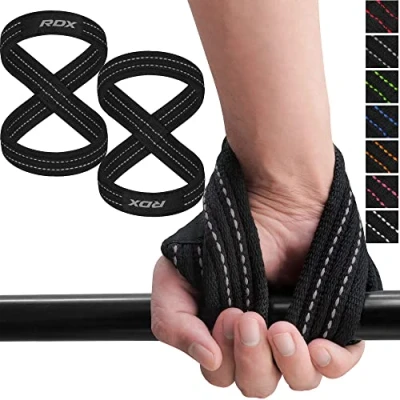 Abbildung von RDX Trainingsband Weight Lifting Wrist Straps für Männer, Powerlifting Bodybuilding