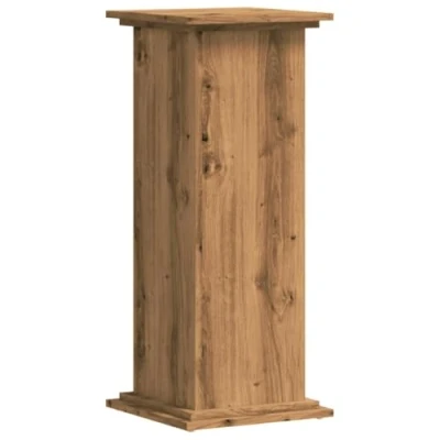 Abbildung von vidaXL Pflanzenständer, Blumenständer Hohle Konstruktion, Dekosäule Podest für Pflanzen Dekoartikel, Blumenhocker Blumensäule, Artisan Eiche Holzwerkstoff