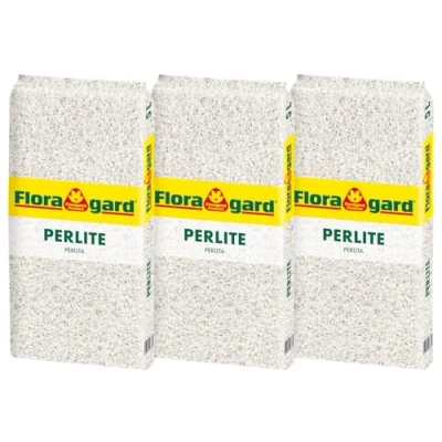 Abbildung von Floragard Perlite 3x5 Liter Optimale Bodenbelüftung für gesundes Pflanzenwachstum