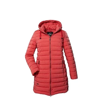 Abbildung von STOY Damen Steppparka/Parka mit abzippbarer Kapuze Große Größen STW 5 WMN QLTD PRK, dunkelrose, 48, 39790 000