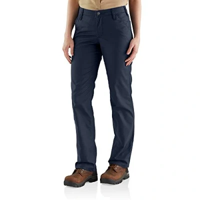 Abbildung von Carhartt Damen Rugged Professional™ Serie Flex® Loose Fit Canvas Arbeitshose, Marineblau, W16