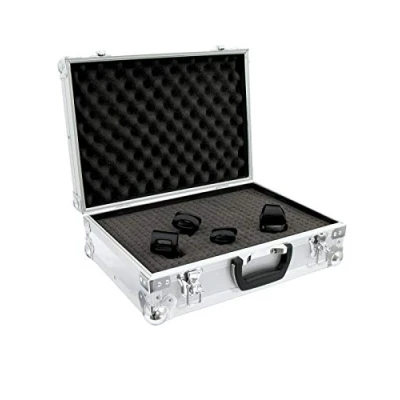 Abbildung von ROADINGER Universal Koffer Case FOAM, silber Flightcase mit Schaumeinlage, 420 x 120 295 mm (Innenmaß)