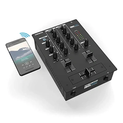 Abbildung von Reloop RMX 10 BT 2 Kanal Bluetooth DJ Mixer mit eingebauter Konnektivität, schwarz