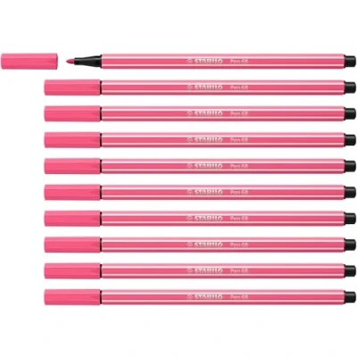 Abbildung von Premium Filzstift STABILO Pen 68 10er Pack rosa