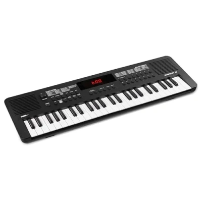Abbildung von MAX Rhapsody49 Midi Keyboard Piano für Anfänger, 49 Tasten E mit Lautsprecher, LED Display, 80 Demo Songs, Lern Funktion, 300 Klangarten und Rhythmen, Kinder USB C