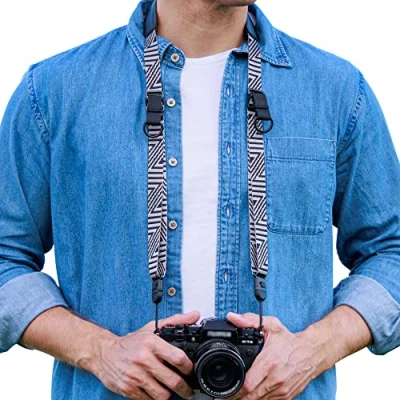 Abbildung von PROfezzion Kameragurt, Kamera Schultergurt für Fujifilm X M5 S20 H2/T4/ T30/T2/T3/T30II//T20/T10/PRO3/S10 GFX 100S Panasonic Lumix G9 G7 GX9 GX85 G85 G95 GH7 GH6 GH5 S5 Nikon Zf Sony ZV E1