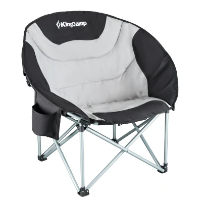 Abbildung von KingCamp Campingstuhl MoonChair XL Camping Klapp Stuhl, Garten Falt Sessel Kühltasche 150 kg
