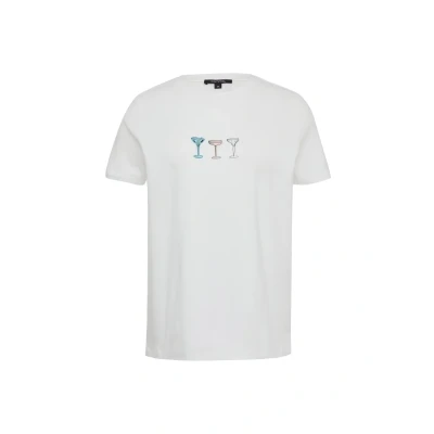 Abbildung von comma Tshirt print, Damen, Größe: 40, Weiß