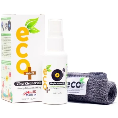 Abbildung von Ecomoist Vinyl Schallplatten Reinigungsset Mit Mikrofaser Reinigungstuch Langspielplatten Antistatisch Umweltfreundlich Natürlich Kein Alkohol Ammoniak 50 ml