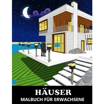 Abbildung von Häuser Malbuch für Erwachsene: Traumhäuser und Architektur Gebäude Vol.2 Tolles Geschenk fur Architekten