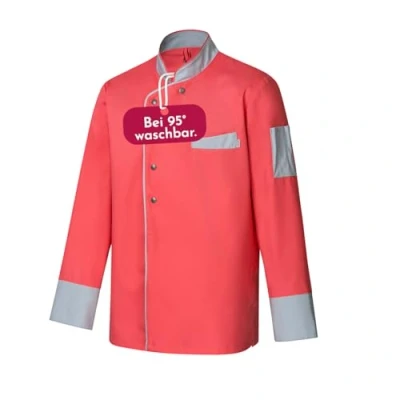 Abbildung von Clinotest Kochjacke &quot;Modern Style&quot;, Langarm, kochfest mit Druckknopfverschluss