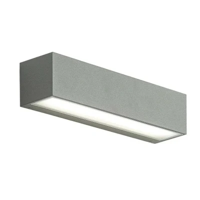 Abbildung von Arcchio LED Außenwandlampe Lengo, CCT, 25 cm, 1 flg., grau