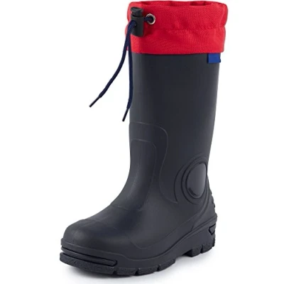 Abbildung von Ladeheid lange Regenschuhe LARB014 Gummistiefel Kinder mit Stulpe zum Festziehen