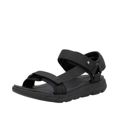 Abbildung von Rieker Herren Orlando 20850 Trekkingsandalen, Schwarz, 41 EU