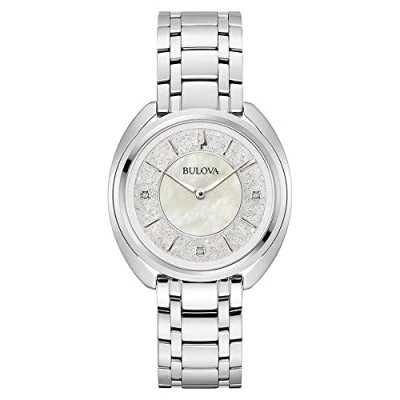 Abbildung von Bulova Damen Analog Quarz Uhr mit Edelstahl Armband 96P240
