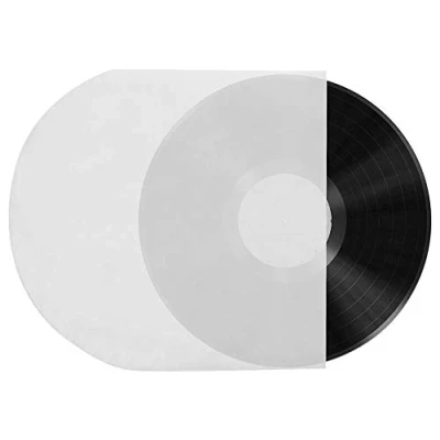 Abbildung von Bewinner1 100PCS Schallplatten Antistatische Innenhüllen Dynamic 12 Zoll Abrundungen Schutzhüllen CD Player Schutzhülle Abdeckung Verschleißfeste Schlanke