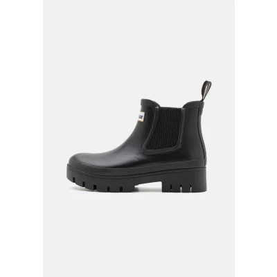 Abbildung von Barbour Halton Chelsea Welly Gummistiefel, Damen, Größe: 36, Black Schuhe