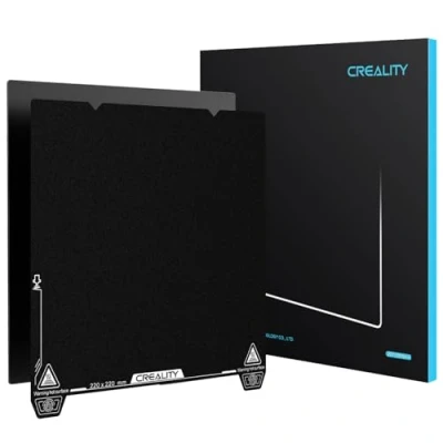 Abbildung von Creality Epoxidharz Bauplatte 310x315 mm, Doppelseitige 3D Drucker Plattform Textur Federstahl, Hohe Haftfestigkeit, Flexible Druckplattform für K1 Max, Ender 3 V3 Plus