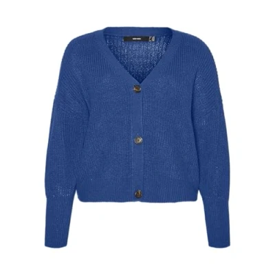 Abbildung von VERO MODA CURVE Damen Vmlea Ls V Neck Cuff Cardigan Noos Cur Strickjacke, Surf The Web, M