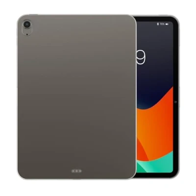 Abbildung von kwmobile Hülle kompatibel mit Apple iPad Air 11&quot; (6. Gen 2024) weiches TPU Silikon Case transparent Tablet Cover Schwarz