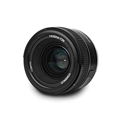 Abbildung von Yongnuo YN 35mm F/2 Objektiv für DSLR Nikon Autofokus AF/MF