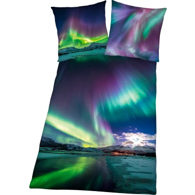 Abbildung von Herding Young Collection Bettwäsche &quot;Polarlichter&quot;, mit tollem Motiv