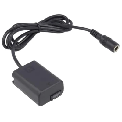 Abbildung von DC Kuppler, Akkuadapter kompatibel mit Sony AC PW20 ersetzt NP FW50