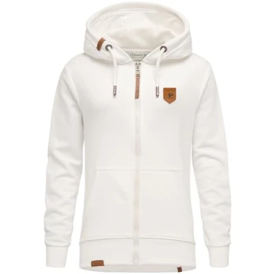 Abbildung von REPUBLIX Damen Sweatjacke Hoodie Sweatshirt Pullover Zipper Jacke RD 023 Weiß XL