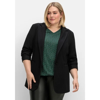 Abbildung von Sheego Blazer, Damen, Größe: 44, Schwarz