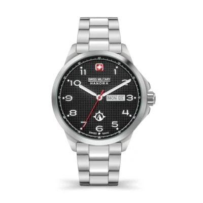 Abbildung von Swiss Military Hanowa Herren Analog Quarz Uhr mit Edelstahl Armband 06 5337.04.007.06