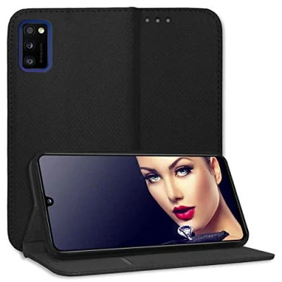 Abbildung von mtb more energy® Schutz Tasche Smart Magnet kompatibel mit Samsung Galaxy A41 (SM A415, 6.1&#039;&#039;) schwarz Bookstyle Klapp Cover Hülle Wallet Case