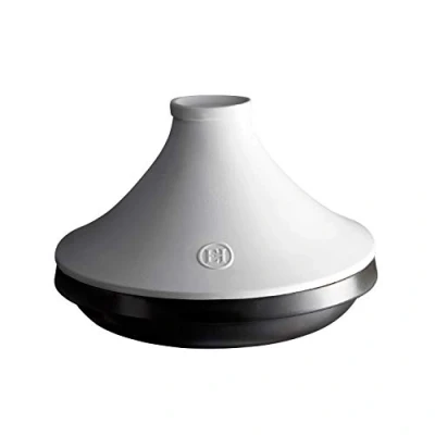 Abbildung von Emile Henry Tajine Delight Schwarz / Weiß ø 20 cm 1,85 Liter